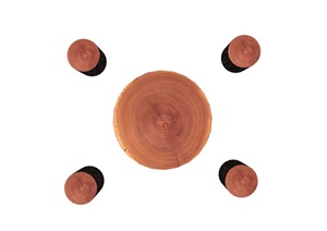 树桩桌凳设计SU(草图大师)模型