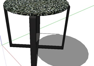 经典的室内坐凳设计SU(草图大师)模型