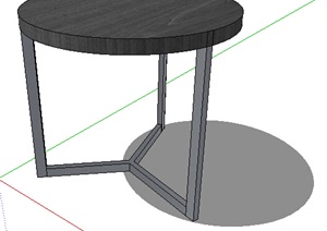 圆形室内凳子设计SU(草图大师)模型