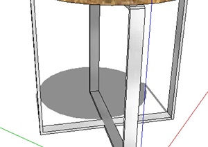 现代室内凳子完整设计SU(草图大师)模型
