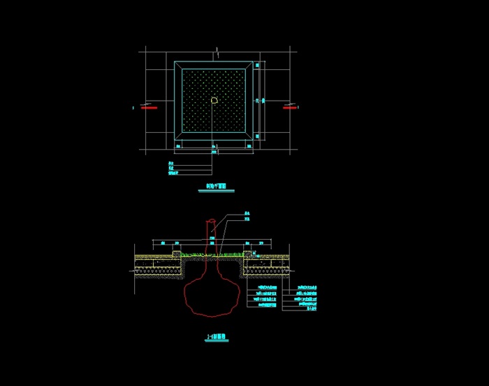 方形详细的树池设计cad施工方案(1)