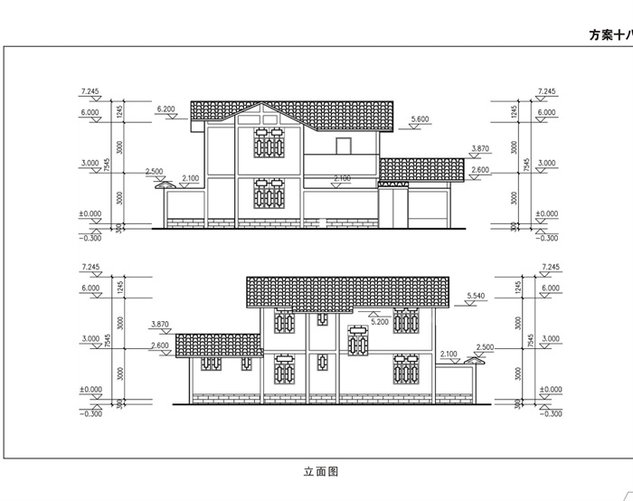 中式完整的别墅设计jpg方案(2)