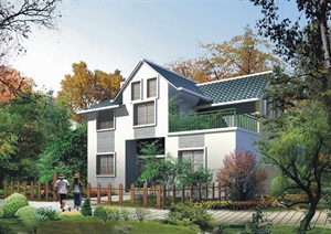 中式两层别墅住宅设计jpg方案