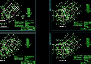 某别墅建筑结构施工设计cad全套图