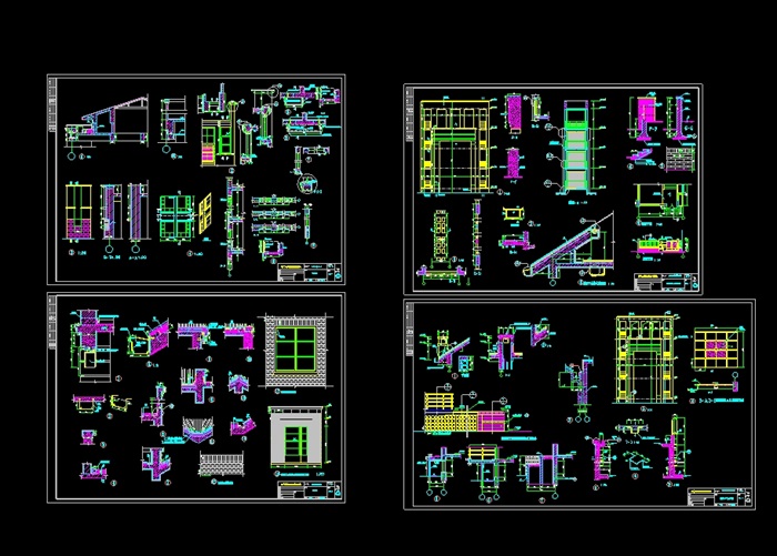 一套详细的别墅cad大样图(3)