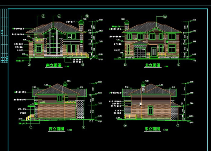 别墅设计建筑施工图(1)