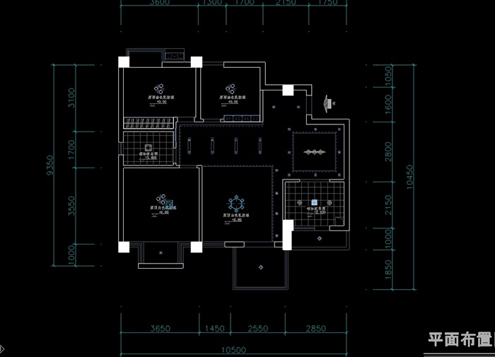 别墅室内设计cad方案图(2)