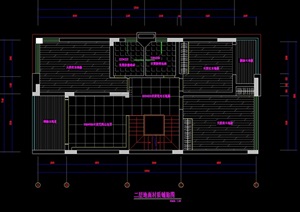 某别墅二层室内设计cad施工图