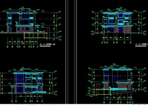 某处别墅建筑cad施工图