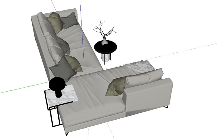 新款沙发精美家具设计su模型