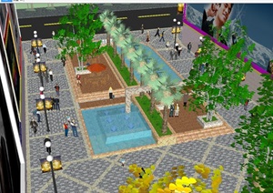 香樟园商业步行街景观方案ＳＵ模型