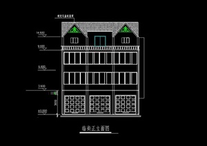 私家别墅建筑设计cad方案图