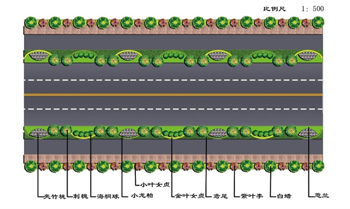三条道路景观规划设计方案(1)