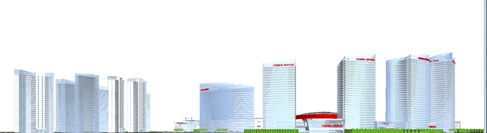 现代商业综合体建筑方案SU设计模型(7)