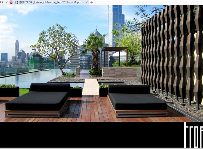某东南亚风格详细的屋顶花园景观设计pdf方案(2)