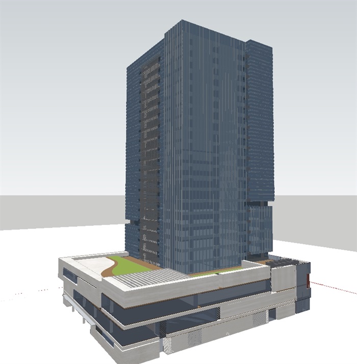 一个高层办公楼ＳＵ设计模型(4)