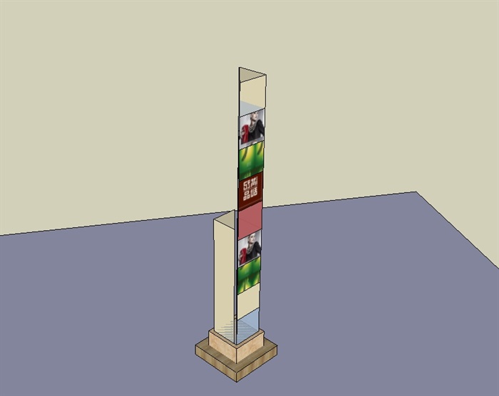 广场景观柱详细设计su模型(2)
