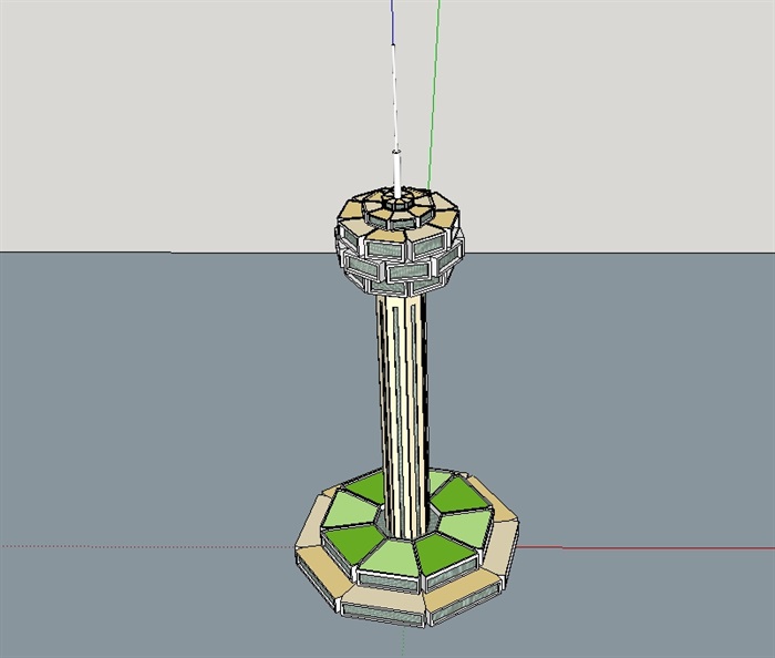 灯塔建筑设计su模型(2)