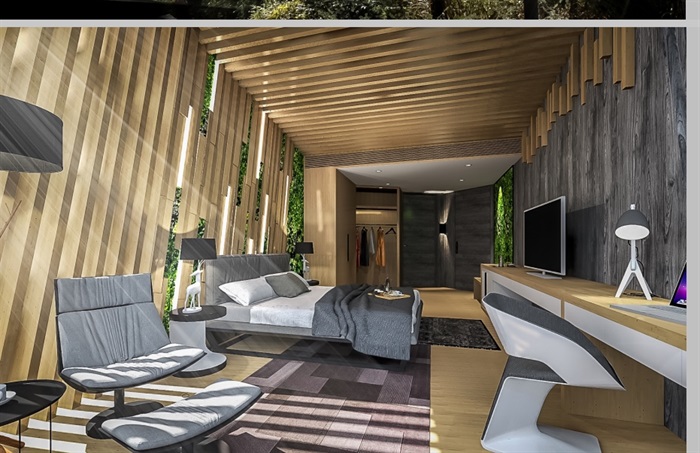 现代风格山地别墅室内空间设计pdf方案(3)
