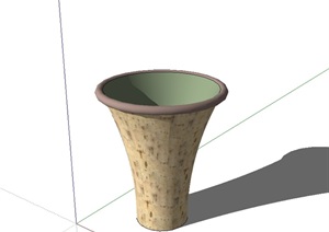 独特的种植器皿素材设计SU(草图大师)模型