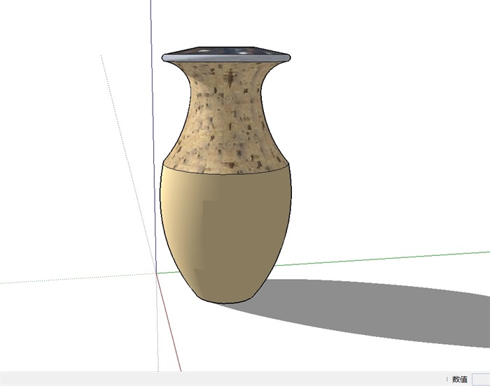 种植器皿花瓶设计su模型(3)