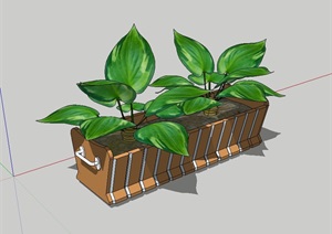 种植器花池设计SU(草图大师)模型