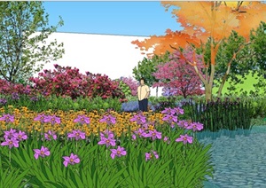 花园厂区景观规划SU(草图大师)模型