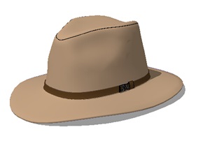 帽子素材设计SU(草图大师)模型
