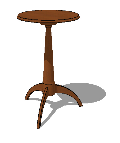 室内木质桌子素材su模型