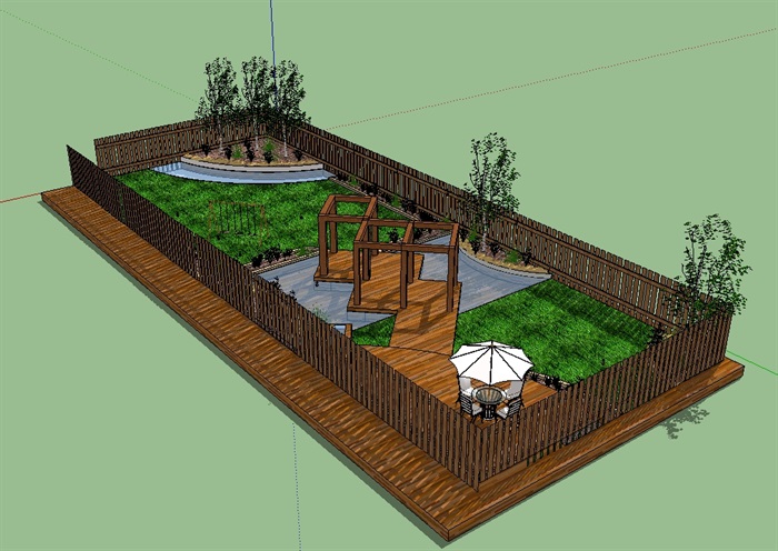 庭院花园景观设计模型(2)