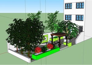 某别墅住宅庭院花园模型