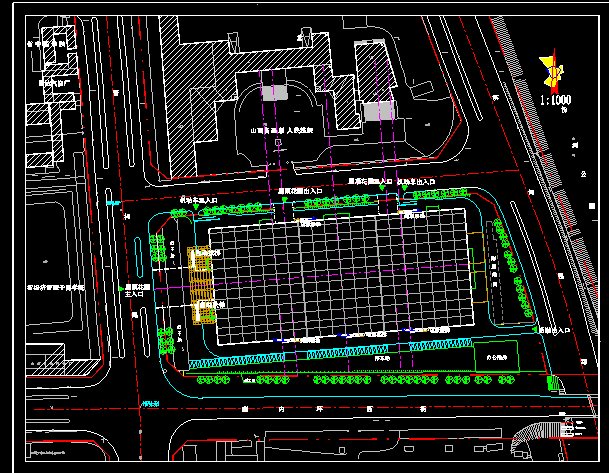 广场景观规划设计平面图(2)