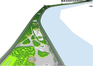 某现代带状公园景观规划设计jpg文本