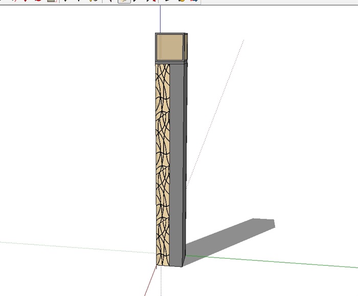 新中式景观灯灯柱设计su模型(4)