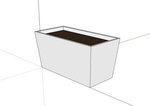 种植器皿池设计SU(草图大师)模型