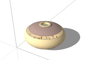 种植器皿花钵小品素材设计SU(草图大师)模型