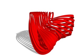 异形景观座椅素材SU(草图大师)模型