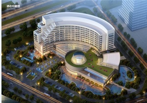 现代新城星级酒店项目建筑设计方案