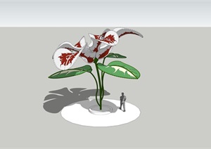 11个花卉小品植物雕塑SU(草图大师)模型