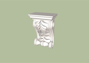 某欧式柱子构件素材设计SU(草图大师)模型