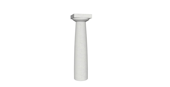 欧式建筑柱子素材设计su模型