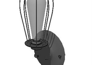 工业风壁灯设计SU(草图大师)模型