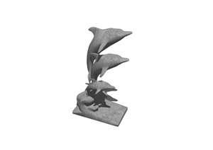 海豚小品动物素材设计SU(草图大师)模型