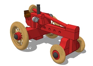儿童玩具车素材SU(草图大师)模型