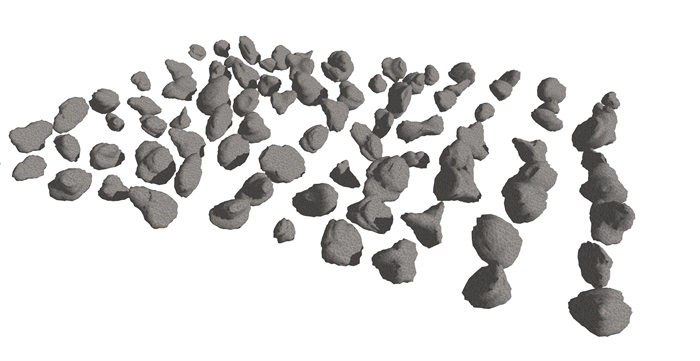 多种不同的石头素材设计su模型
