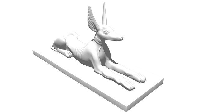 独特造型动物小品雕塑精选su模型
