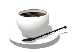 咖啡杯素材设计SU(草图大师)模型