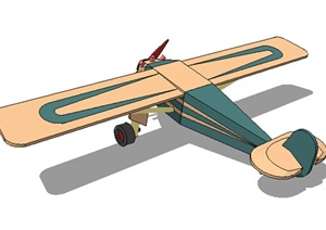 玩具飞机素材SU(草图大师)模型