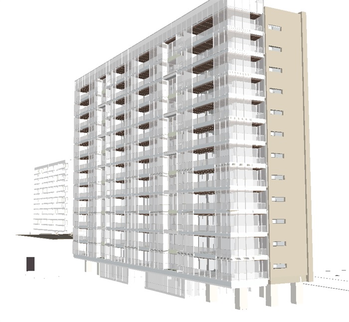 创智公寓酒店建筑设计方案高清文本（附建筑SU模型）(3)