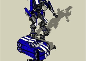 机器人详细素材SU(草图大师)模型